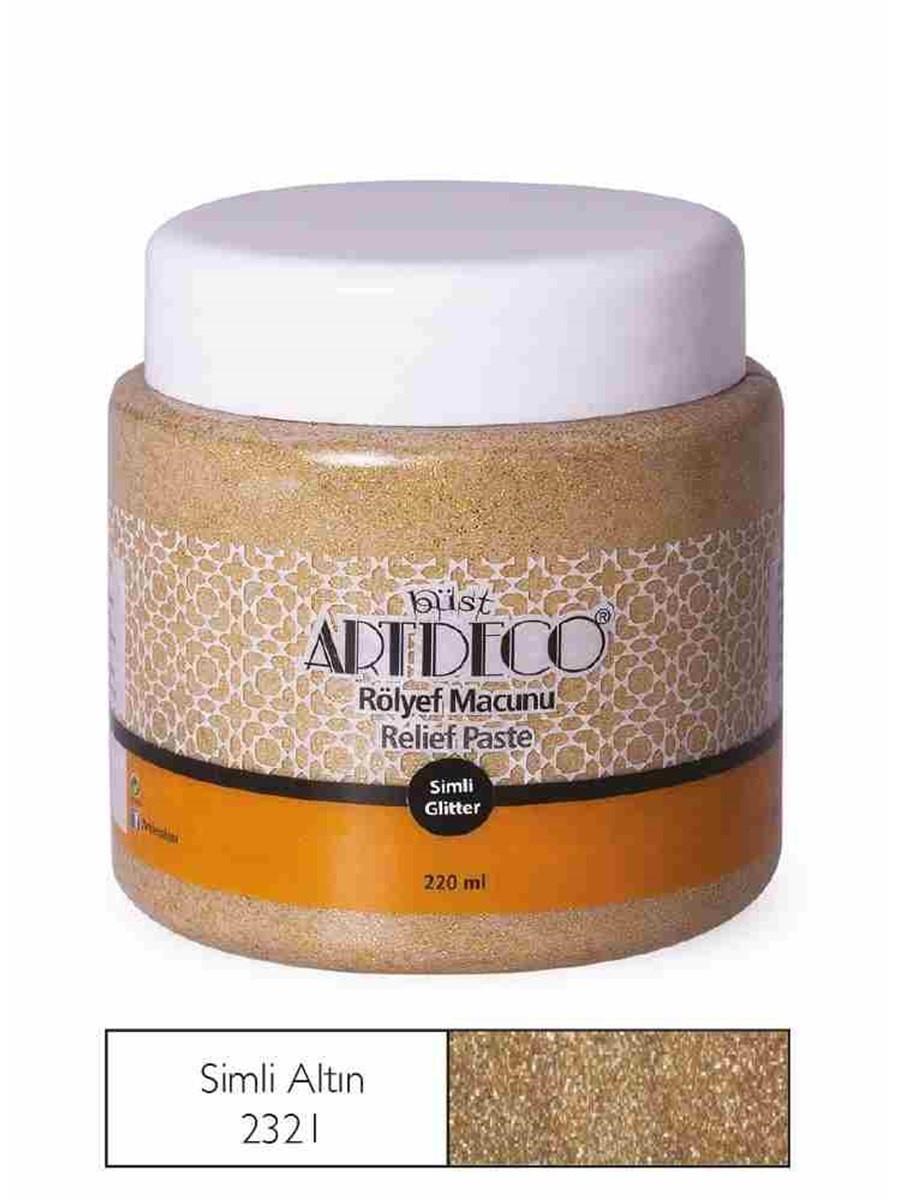 Artdeco Simli Rölyef Macunu 220 Ml Altın 2321Artdeco Simli Rölyef Macunu 220 Ml Altın 2321 - Kırtasiyem.netRölyef Macunu
