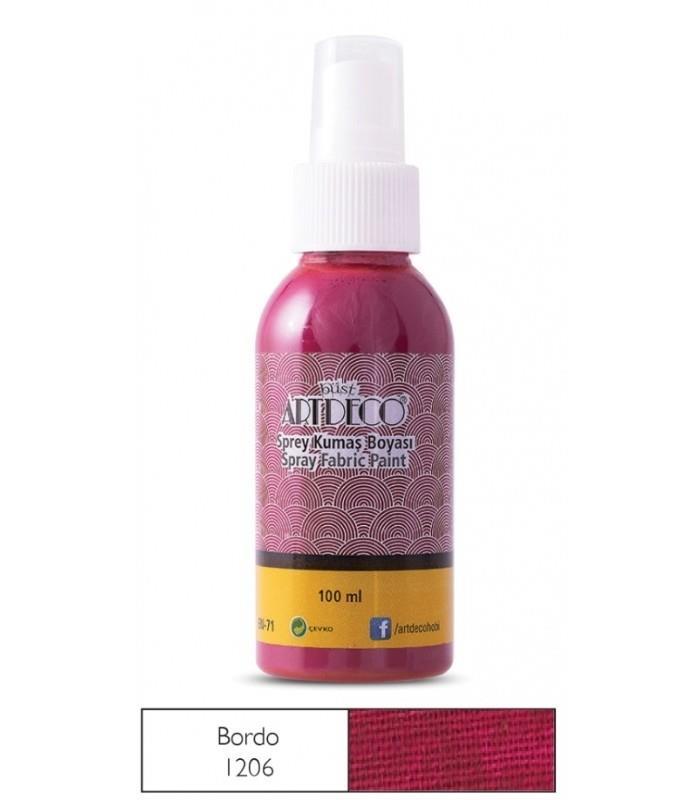 Artdeco Sprey Kumaş Boyası 100 Ml Bordo 1206Artdeco Sprey Kumaş Boyası 100 Ml Bordo 1206 - Kırtasiyem.netKumaş Boyaları