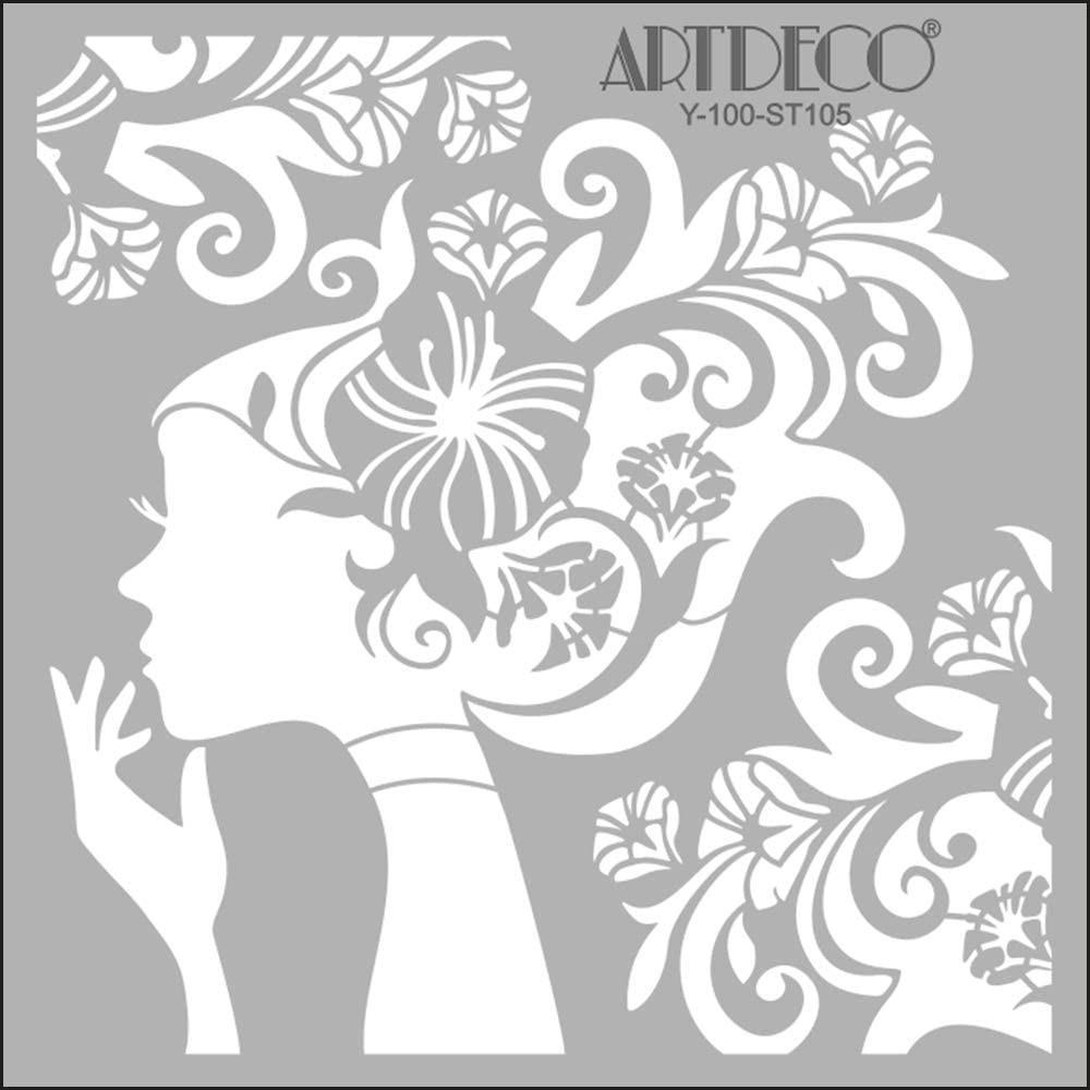 Artdeco Stencil 30X30Cm Çiçek Kız 105Artdeco Stencil 30X30Cm Çiçek Kız 105 - Kirtasiyem.netŞablonlar