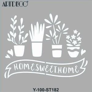 Artdeco Stencil 30x30cm Güzel Evim 182Artdeco Stencil 30x30cm Güzel Evim 182 - Kırtasiyem.netTransfer Kağıtları