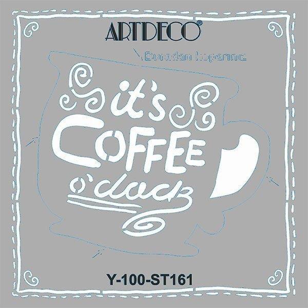 Artdeco Stencil 30x30cm Kahve Zamanı 161Artdeco Stencil 30x30cm Kahve Zamanı 161 - Kırtasiyem.netTransfer Kağıtları