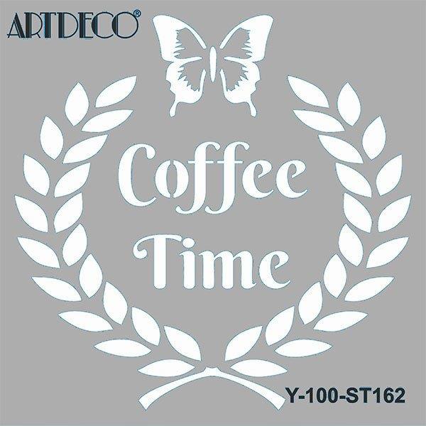 Artdeco Stencil 30x30cm Kahve Zamanı-2 162Artdeco Stencil 30x30cm Kahve Zamanı-2 162 - Kırtasiyem.netTransfer Kağıtları