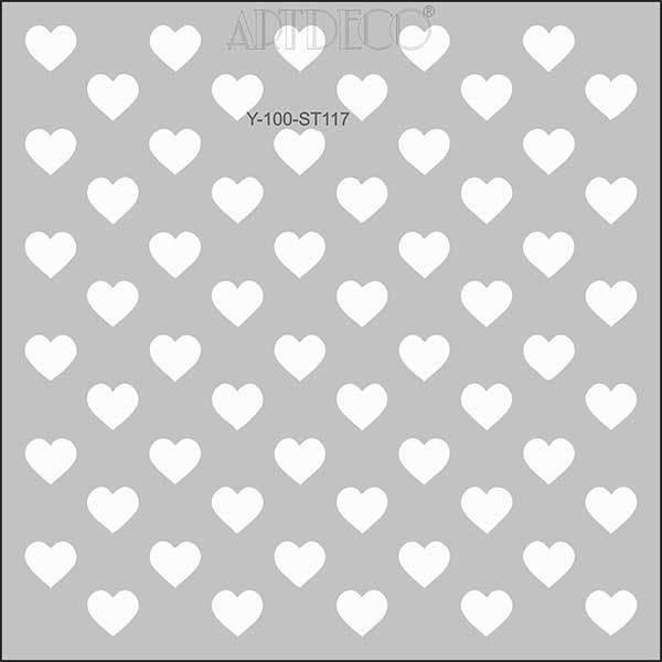 Artdeco Stencil 30X30Cm Kalpli Desen 117Artdeco Stencil 30X30Cm Kalpli Desen 117 - Kirtasiyem.netŞablonlar