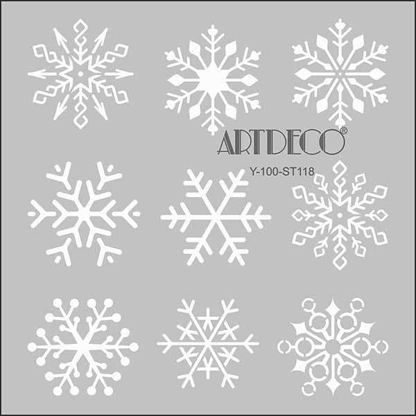 Artdeco Stencil 30X30Cm Kar Taneleri 118Artdeco Stencil 30X30Cm Kar Taneleri 118 - Kirtasiyem.netŞablonlar