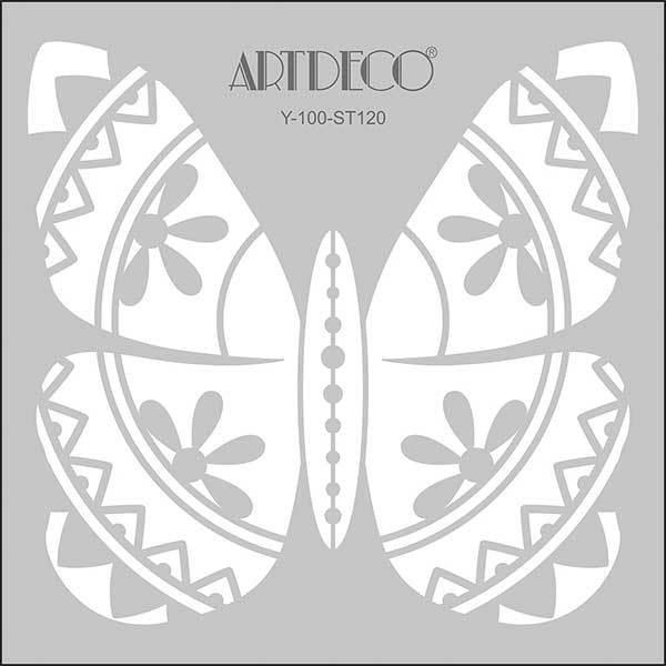 Artdeco Stencil 30X30Cm Kelebek 120Artdeco Stencil 30X30Cm Kelebek 120 - Kirtasiyem.netŞablonlar