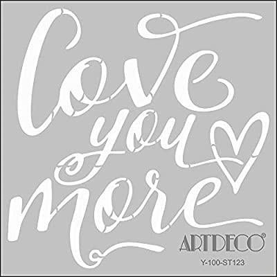 Artdeco Stencil 30X30Cm Love 123Artdeco Stencil 30X30Cm Love 123 - Kirtasiyem.netŞablonlar