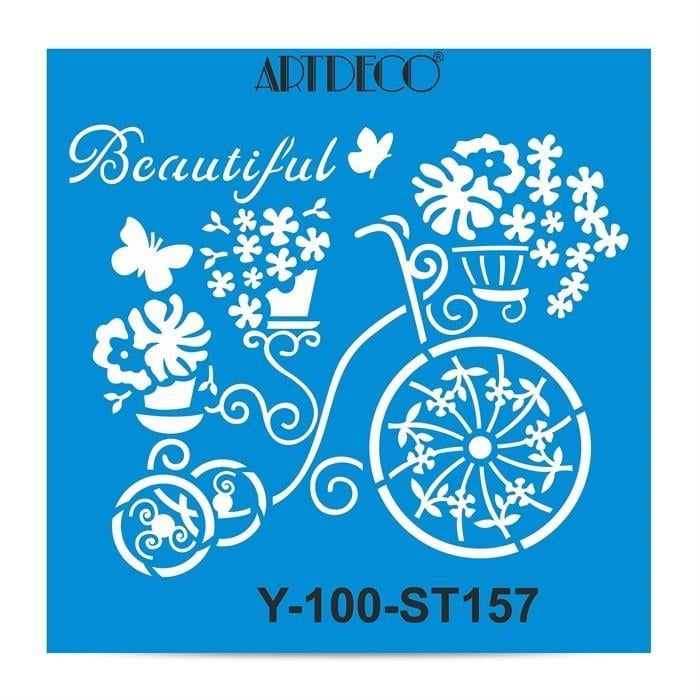 Artdeco Stencil 30x30cm Retro Bisiklet 157Artdeco Stencil 30x30cm Retro Bisiklet 157 - Kırtasiyem.netTransfer Kağıtları