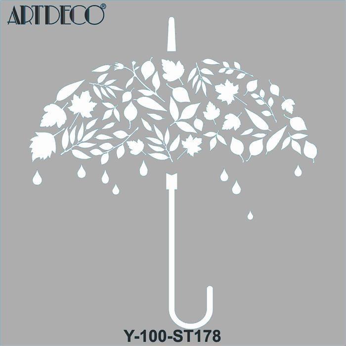 Artdeco Stencil 30x30cm Sonbahar Şemsiyesi 178Artdeco Stencil 30x30cm Sonbahar Şemsiyesi 178 - Kırtasiyem.netTransfer Kağıtları