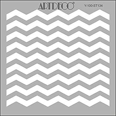 Artdeco Stencil 30X30Cm Zig Zag 134Artdeco Stencil 30X30Cm Zig Zag 134 - Kirtasiyem.netŞablonlar