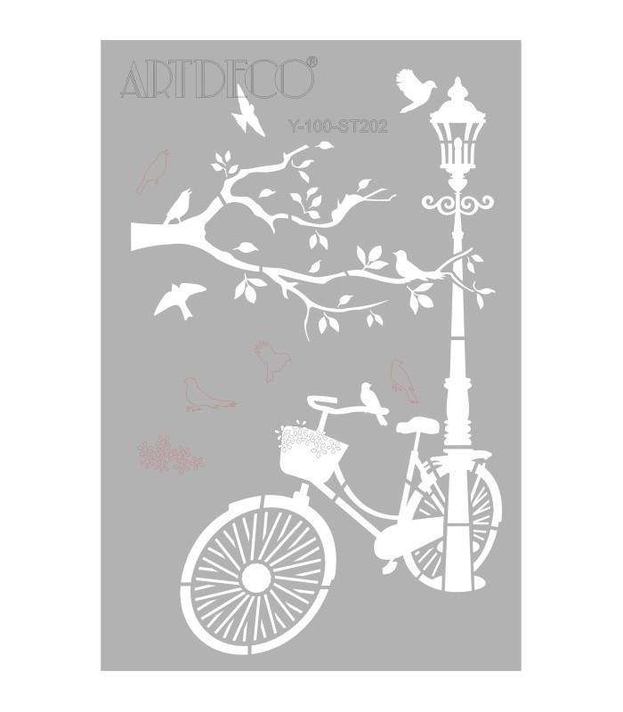 Artdeco Stencil A4 Bisiklet 202Artdeco Stencil A4 Bisiklet 202 - Kirtasiyem.netŞablonlar