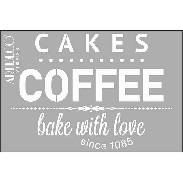 Artdeco Stencil A4 Cakes&Coffee 204Artdeco Stencil A4 Cakes&Coffee 204 - Kirtasiyem.netŞablonlar