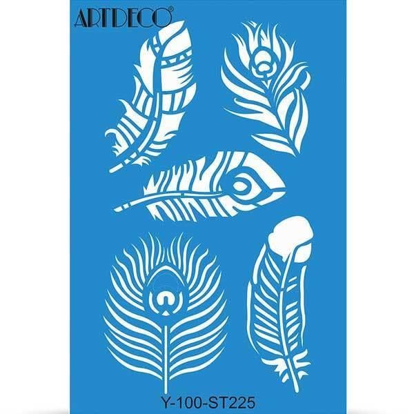 Artdeco Stencil A4 Kuş Tüyleri 225Artdeco Stencil A4 Kuş Tüyleri 225 - Kırtasiyem.netTransfer Kağıtları