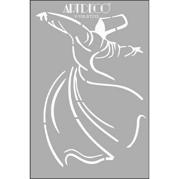 Artdeco Stencil A4 Semazen 213Artdeco Stencil A4 Semazen 213 - Kirtasiyem.netŞablonlar