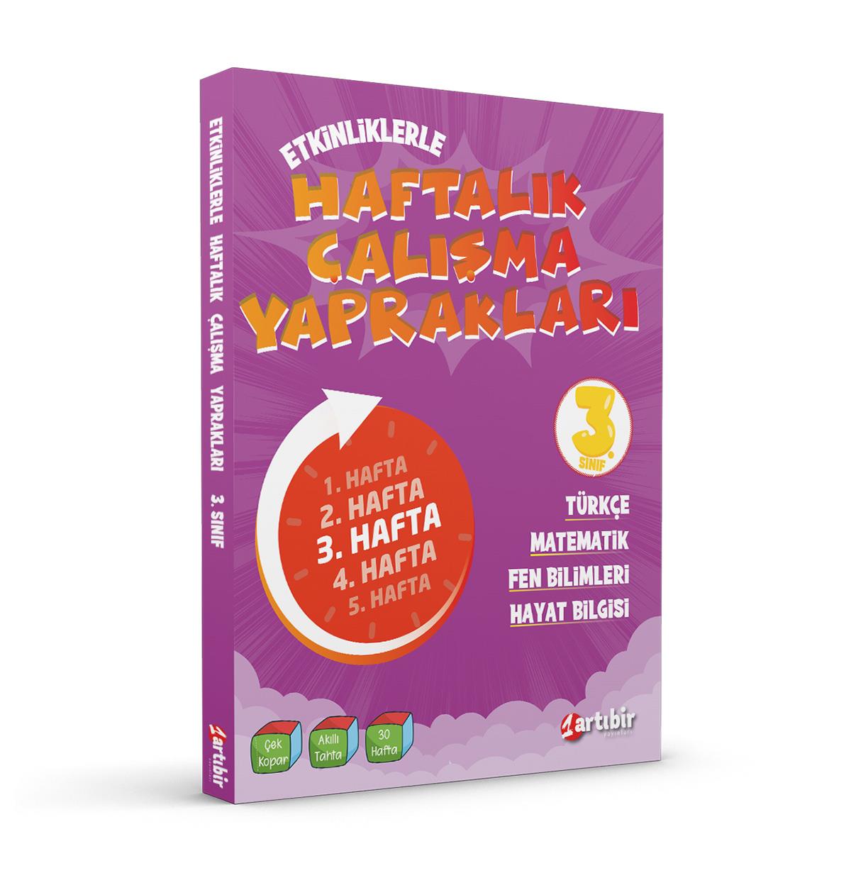 Artıbir 3. Sınıf Gün Gün Matik Haftalık Çalışma YapraklarıArtıbir 3. Sınıf Gün Gün Matik Haftalık Çalışma Yaprakları - Kirtasiyem.net3.Sınıf