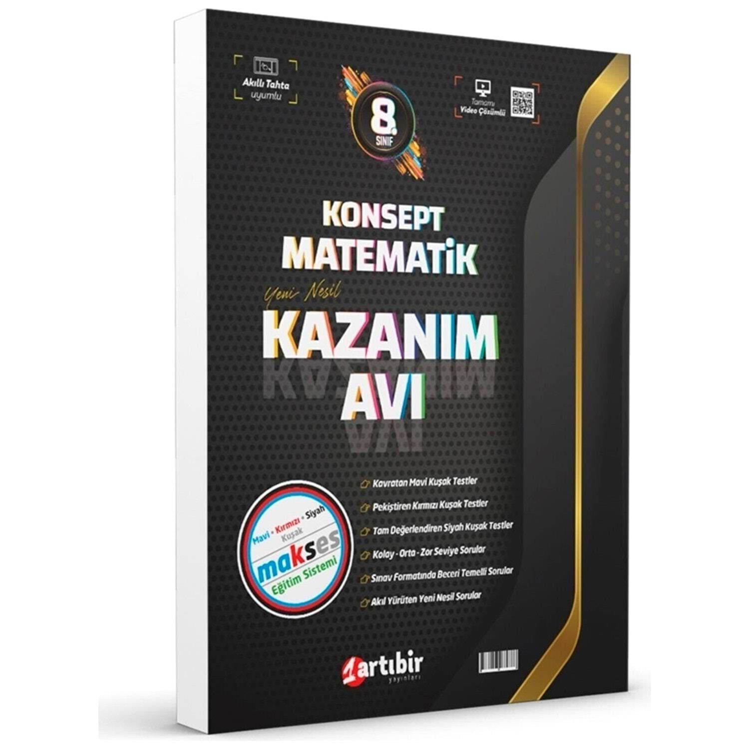Artıbir 8. Sınıf Konsept Matematik Kazanım Avı SbArtıbir 8. Sınıf Konsept Matematik Kazanım Avı Sb - Kirtasiyem.net8.Sınıf