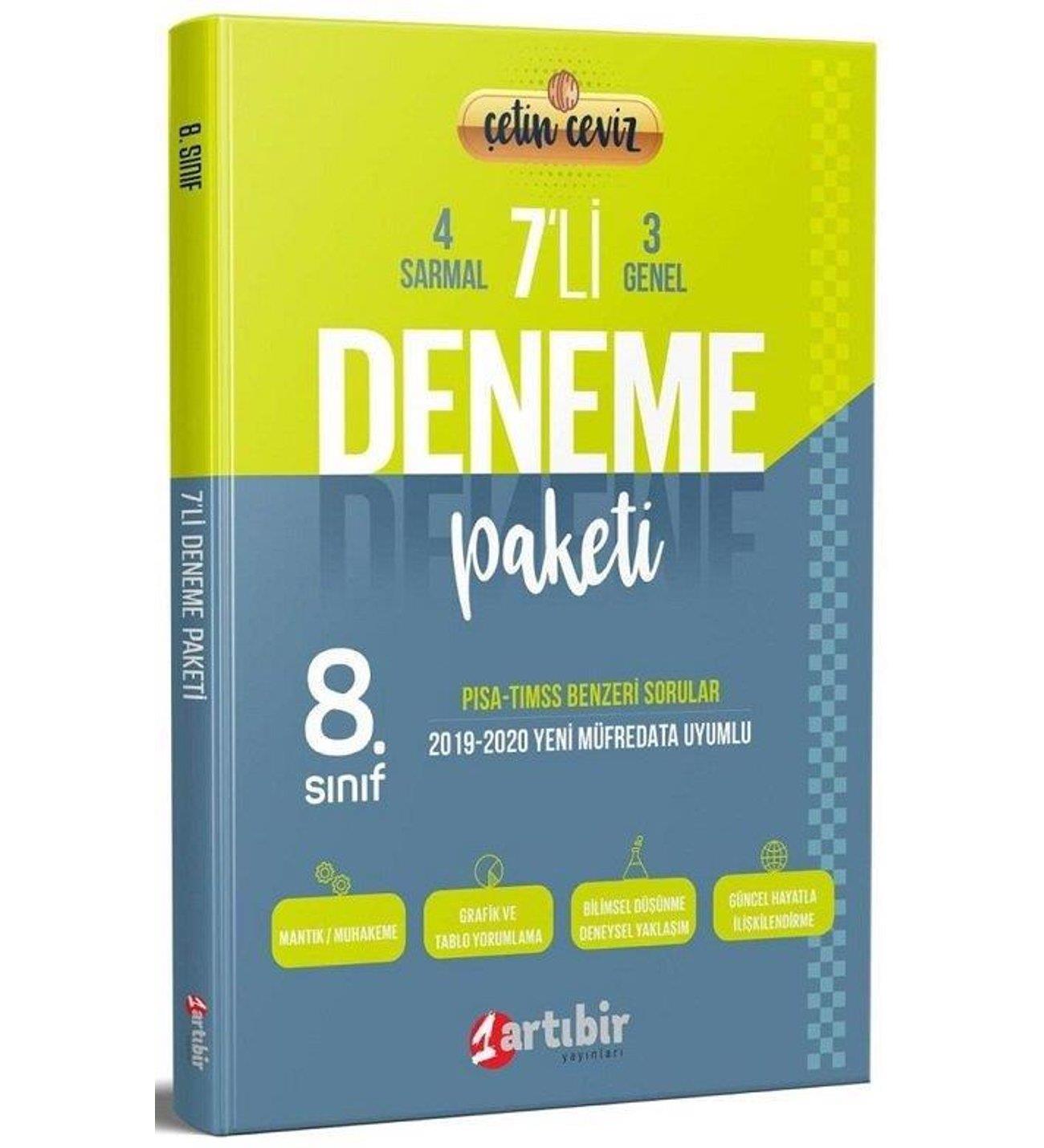 Artıbir 8.Sınıf Çetin Ceviz 7'Li DenemeArtıbir 8.Sınıf Çetin Ceviz 7'Li Deneme - Kirtasiyem.net8.Sınıf