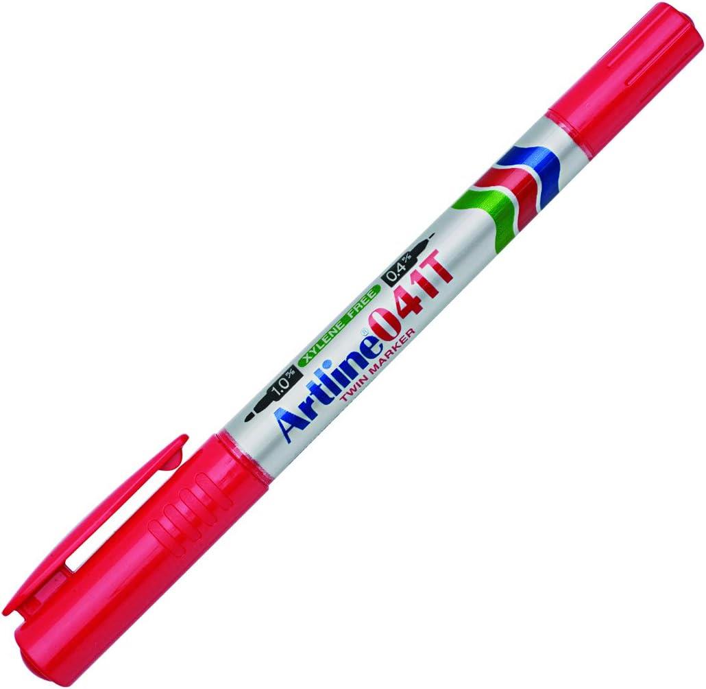 Artline 041T Twin Marker İki Uçlu Permanent Markör Uçlar:0,4-1,0mm KırmızıArtline 041T Twin Marker İki Uçlu Permanent Markör Uçlar:0,4-1,0mm Kırmızı - Kirtasiyem.netMarkörler
