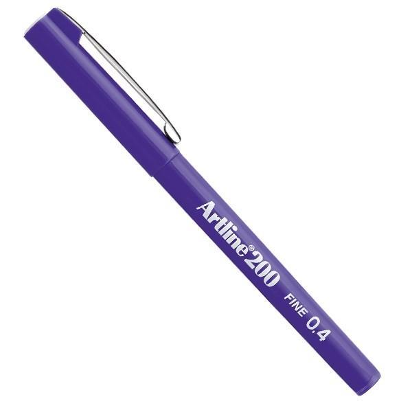 Artline 200CC Fine Keçe Uçlu Yazı Kalemi (Parlak Gövdeli) Uç:0,4mm MorArtline 200CC Fine Keçe Uçlu Yazı Kalemi (Parlak Gövdeli) Uç:0,4mm Mor - Kirtasiyem.netDövme Kalemleri