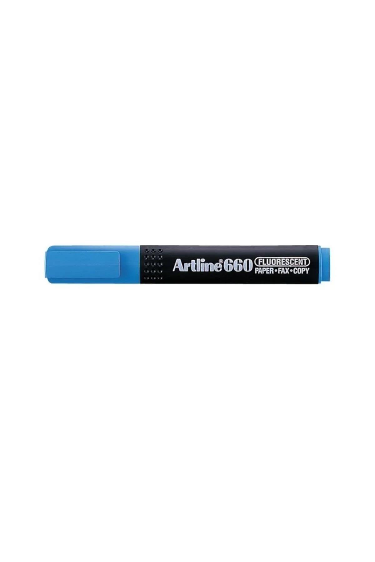 Artline 660 Fosforlu Kalem Kesik Uç:1,0-4,0mm Açık MaviArtline 660 Fosforlu Kalem Kesik Uç:1,0-4,0mm Açık Mavi - Kirtasiyem.netFosforlu Kalemler