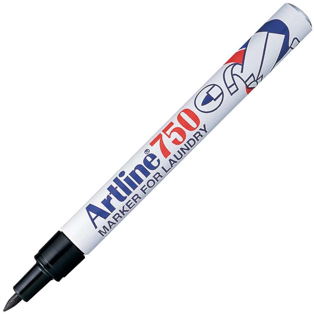 Artline 750 Laundry Marker Çamasır Markörü Uç:0,7mm SiyahArtline 750 Laundry Marker Çamasır Markörü Uç:0,7mm Siyah - Kırtasiyem.netKumaş Boyaları