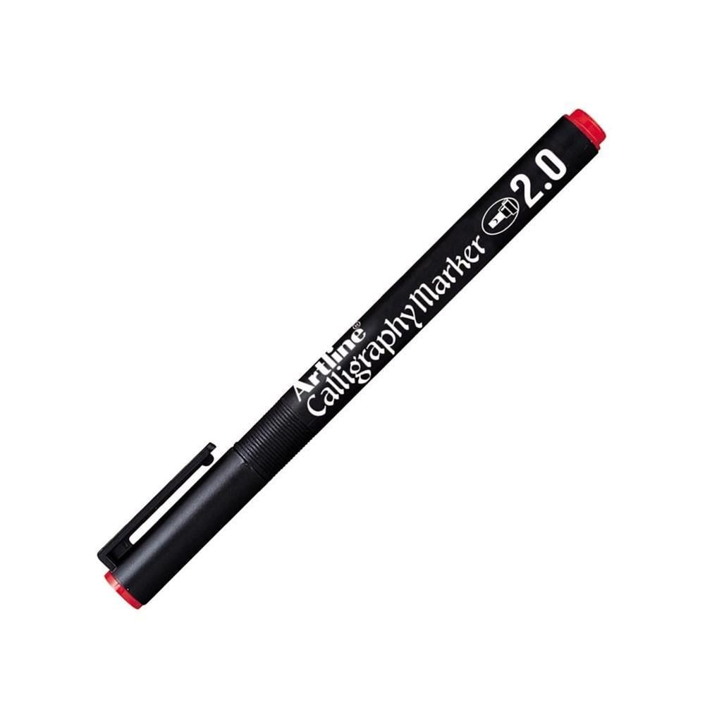 Artline Calligraphy Marker 2.0 RedArtline Calligraphy Marker 2.0 Red - Kirtasiyem.netMarkörler