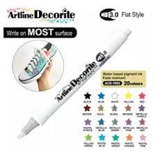 Artline Decorite Chisel Type Kesik Uçlu Marker BlackMarkörler