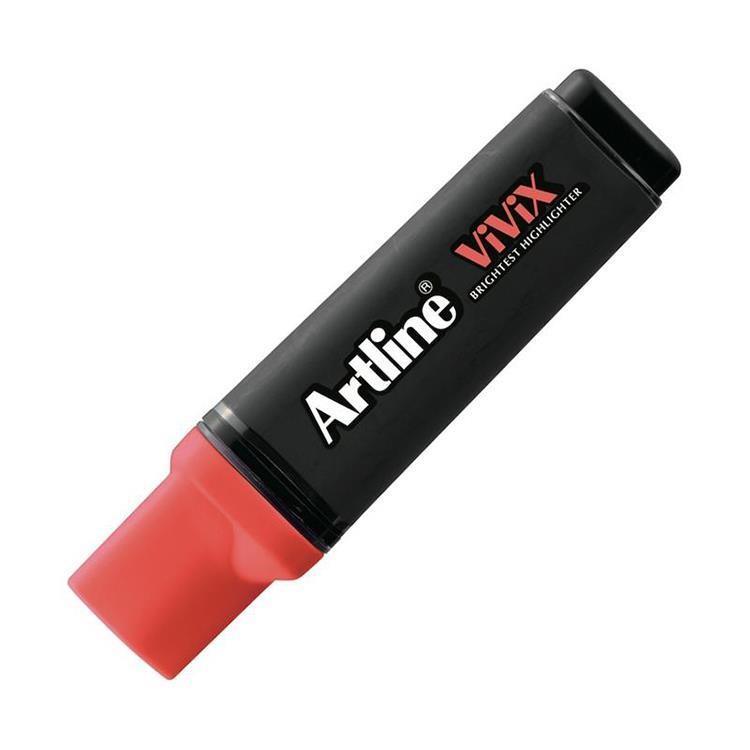 Artline Fosforlu Kalem Vivix Parlak Mürekkepli Kesik Uç 2.0-5.0 Mm Kırmızı(Highlighter Fluoro Red)Artline Fosforlu Kalem Vivix Parlak Mürekkepli Kesik Uç 2.0-5.0 Mm Kırmızı(Highlighter Fluoro Red) - Kirtasiyem.netFosforlu Kalemler