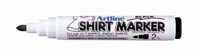 Artline Shirt Marker Tişört Markörü Uç:2,0mm SiyahArtline Shirt Marker Tişört Markörü Uç:2,0mm Siyah - Kirtasiyem.netMarkörler