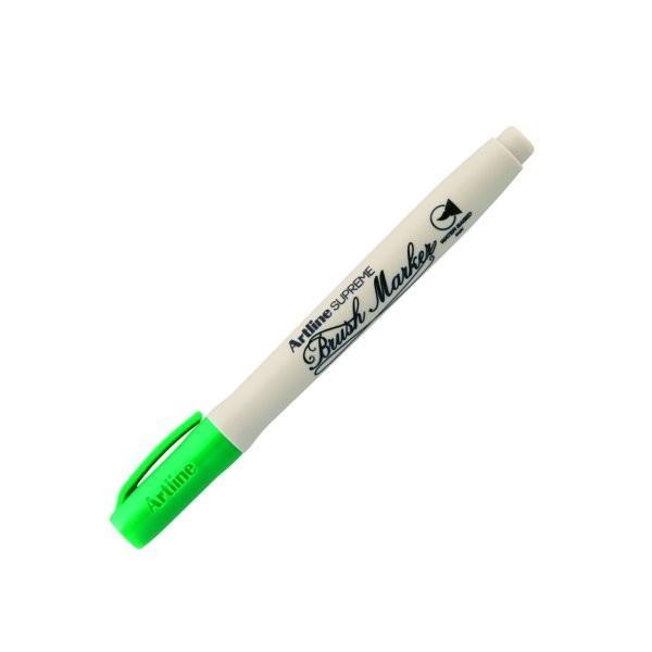Artline Supreme Brush Marker Esnek Fırça Uçlu Kalem YeşilArtline Supreme Brush Marker Esnek Fırça Uçlu Kalem Yeşil - Kirtasiyem.netMarkörler