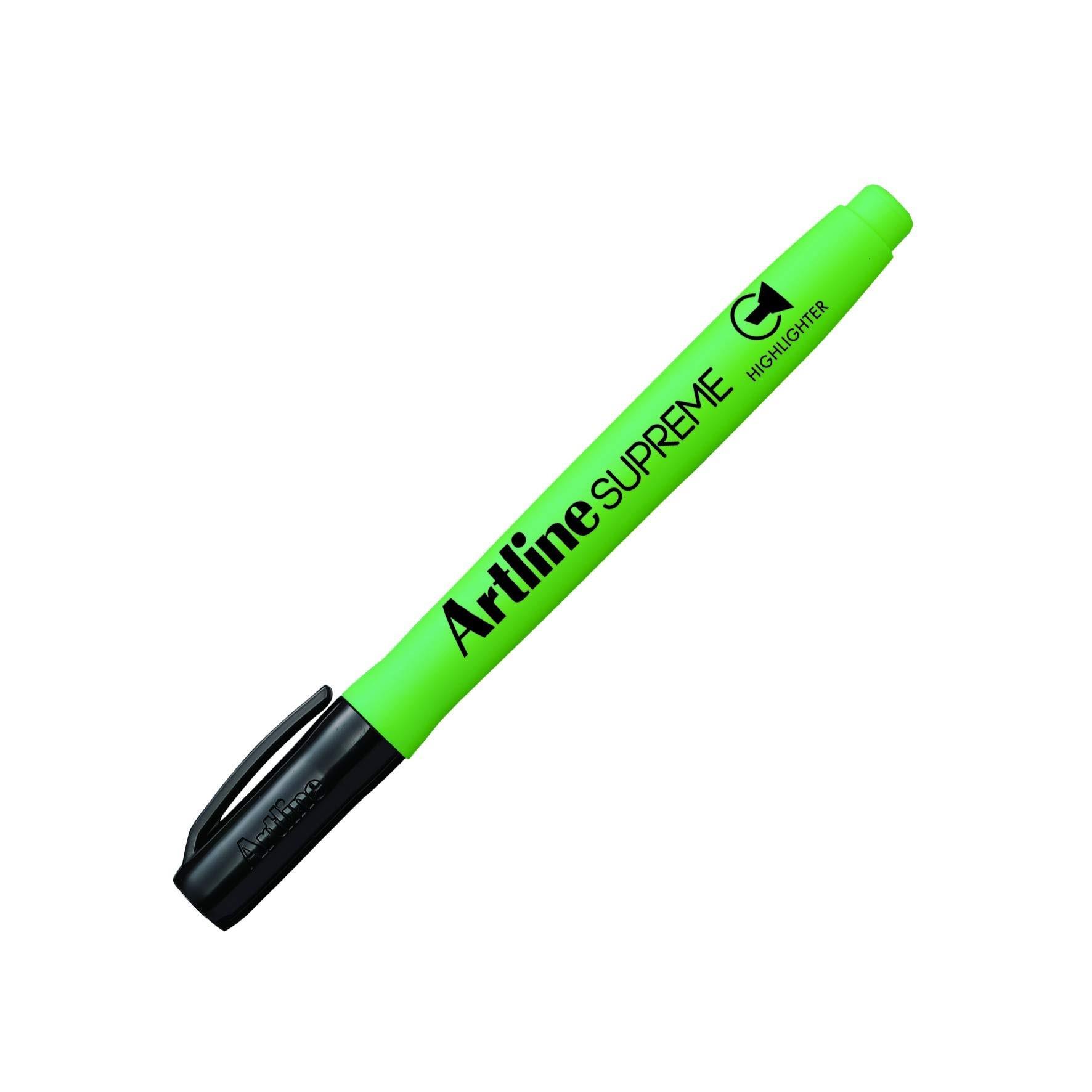 Artline Supreme Fosforlu Kalem Kesik Uç:4,0mm YeşilArtline Supreme Fosforlu Kalem Kesik Uç:4,0mm Yeşil - Kirtasiyem.netFosforlu Kalemler