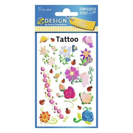 Avery Sticker Kids Tattoos Çiçekler /1 56691Avery Sticker Kids Tattoos Çiçekler /1 56691 - Kirtasiyem NetStickerlar