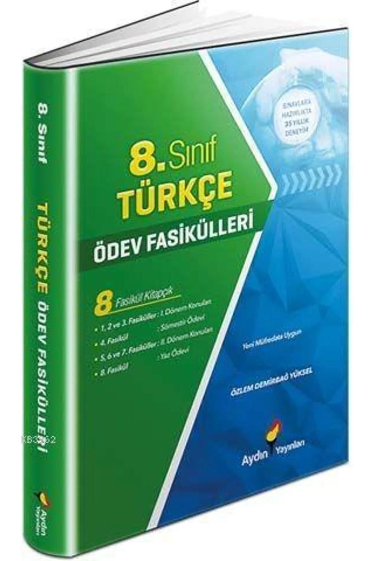 Aydın 8. Sınıf Türkçe Ödev FasikülleriAydın 8. Sınıf Türkçe Ödev Fasikülleri - Kirtasiyem.net8.Sınıf