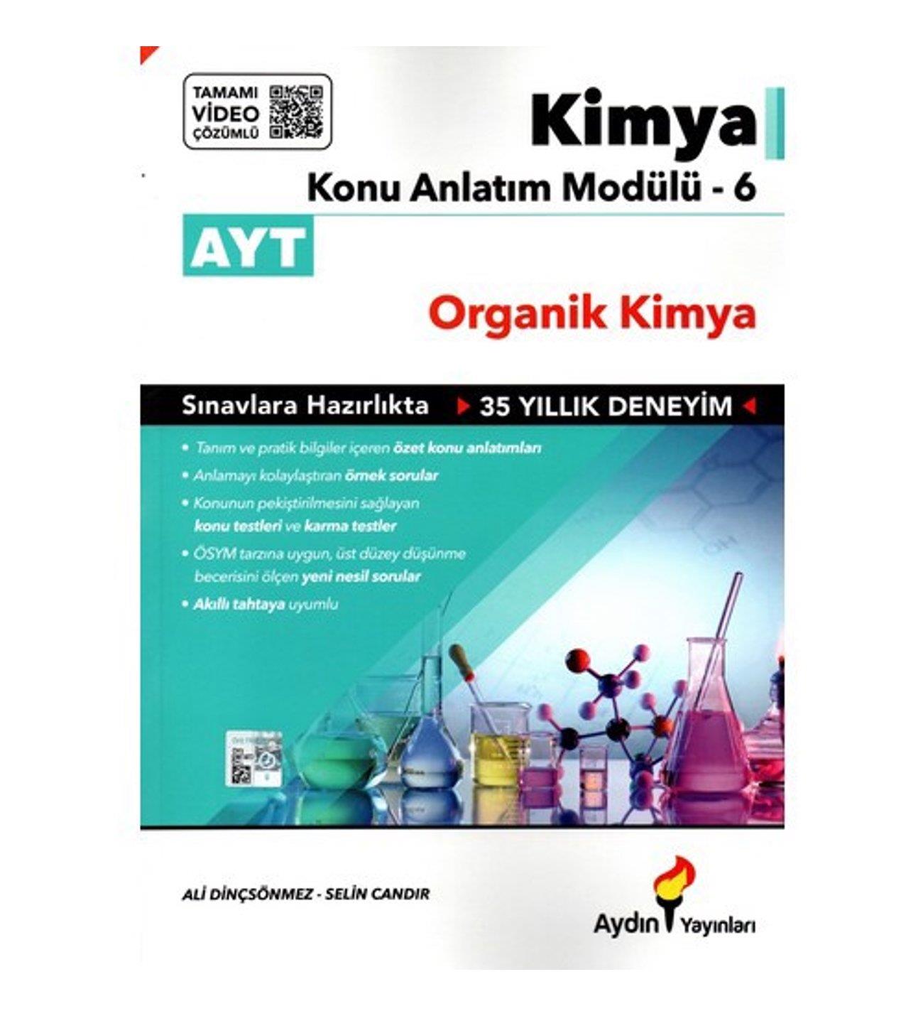 Aydın AYT Kimya Konu Anlatım Modülü 6 (Organik Kimya)Aydın AYT Kimya Konu Anlatım Modülü 6 (Organik Kimya) - Kirtasiyem.netAYT