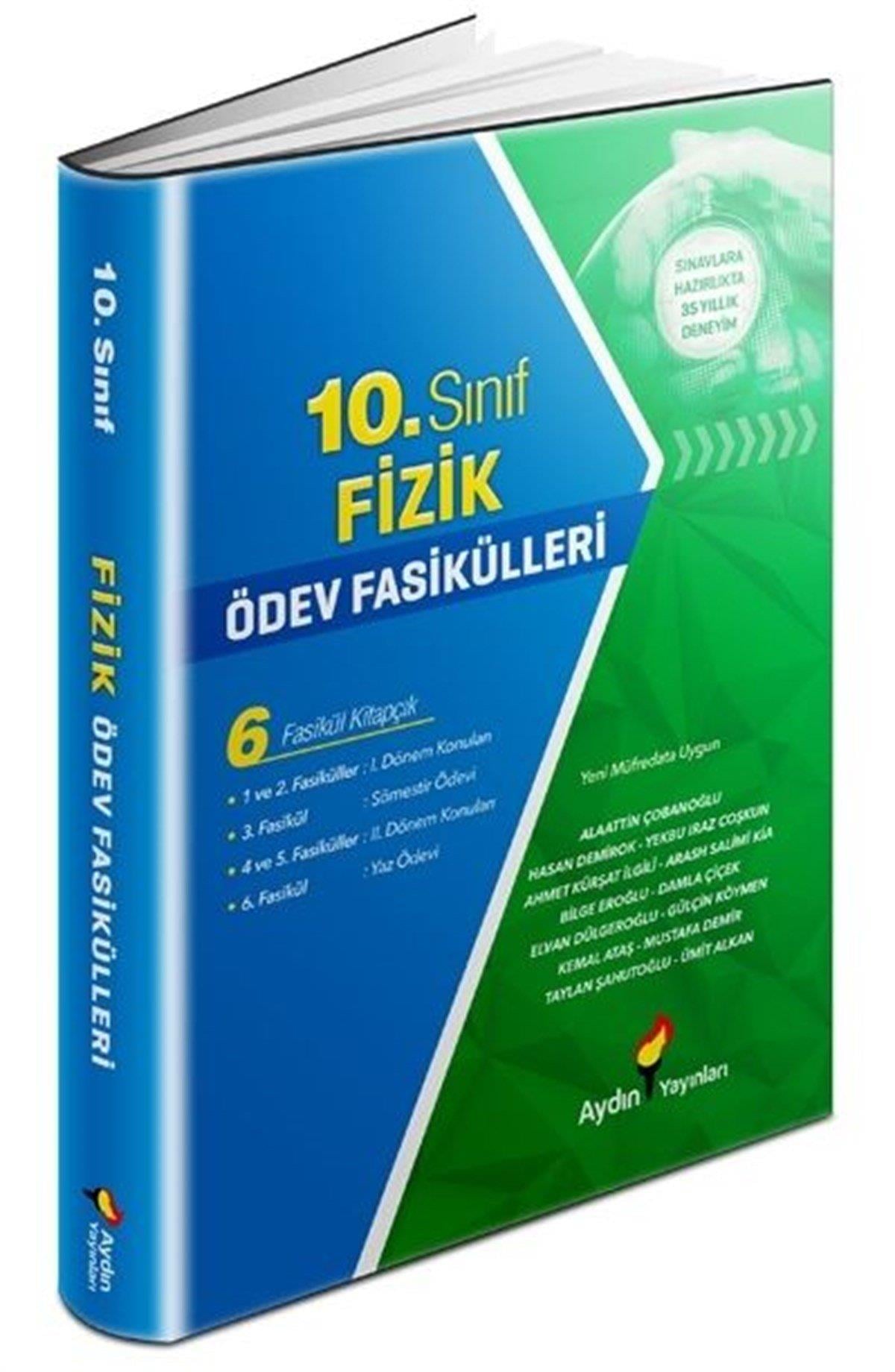 Aydın Fizik Ödev Fasikülleri 10Aydın Fizik Ödev Fasikülleri 10 - Kirtasiyem.net10.Sınıf