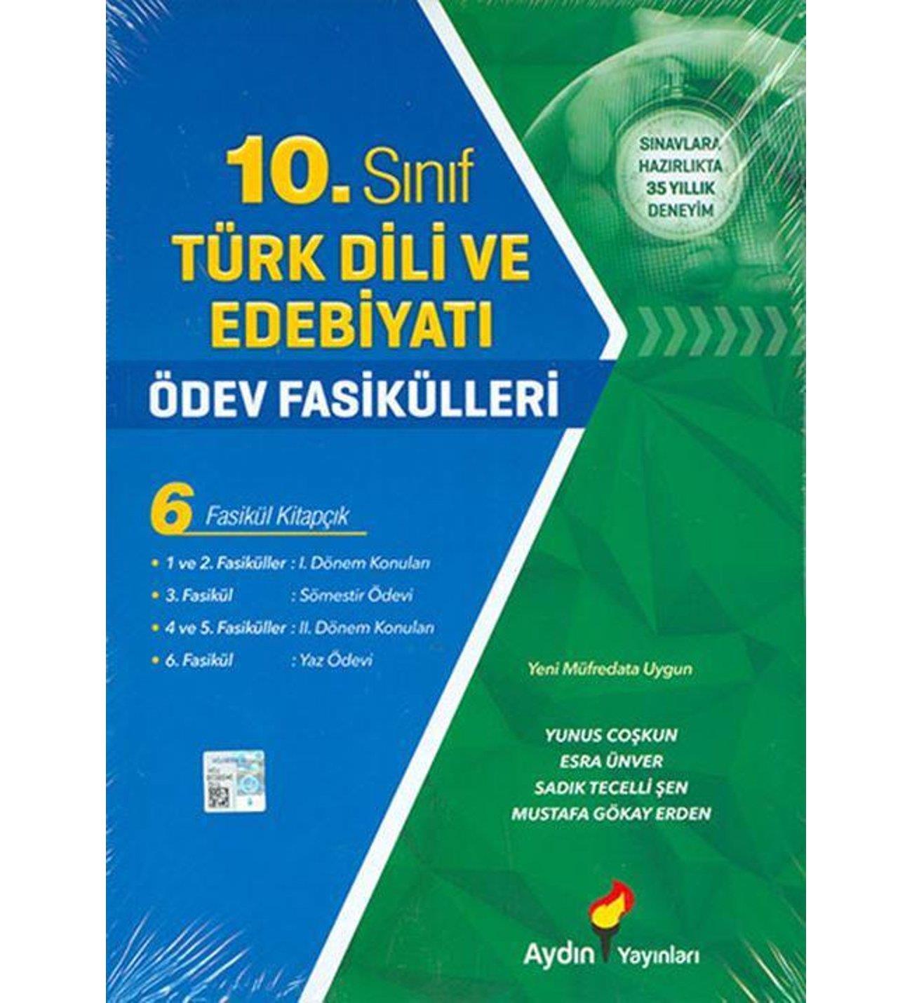 Aydın Türk Dili ve Edebiyatı Ödev Fasikülleri 10Aydın Türk Dili ve Edebiyatı Ödev Fasikülleri 10 - Kirtasiyem.net10.Sınıf