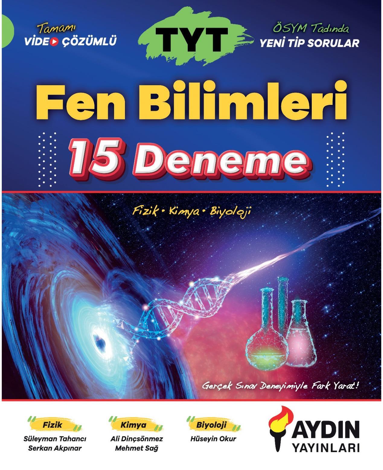 Aydın TYT Fen Bilimleri 15 DenemeAydın TYT Fen Bilimleri 15 Deneme - Kirtasiyem.netTYT