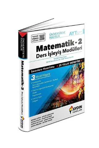 Aydın Üniversiteye Hazırlık Matematik Ders İşleyiş Modülleri 2. KitapAydın Üniversiteye Hazırlık Matematik Ders İşleyiş Modülleri 2. Kitap - Kirtasiyem.netTYT-AYT