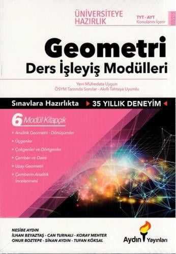 Aydın Üniversiteye Hazırlık TYT - AYT Geometri Ders İşleyiş ModülleriAydın Üniversiteye Hazırlık TYT - AYT Geometri Ders İşleyiş Modülleri - Kirtasiyem.netTYT-AYT
