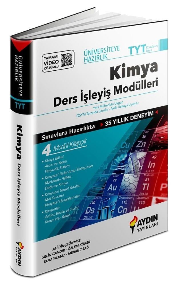 Aydın Üniversiteye Hazırlık TYT Kimya Ders İşleyiş ModülleriAydın Üniversiteye Hazırlık TYT Kimya Ders İşleyiş Modülleri - Kirtasiyem.netTYT