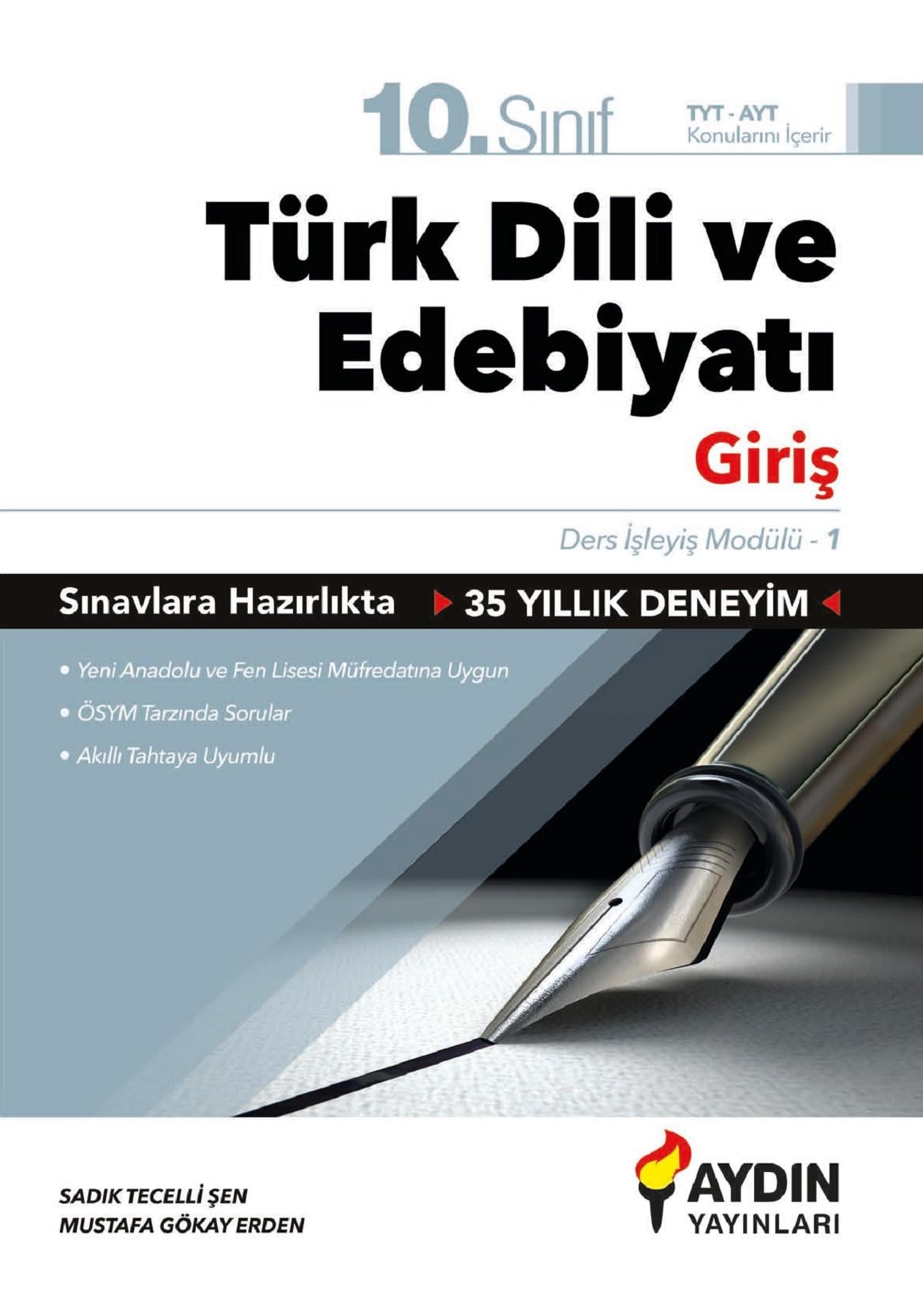 Aydın Yayınları 10. Sınıf Türk Dili ve Edebiyatı Ders İşleyiş Modülleri (Kampanyalı Ürün)Aydın Yayınları 10. Sınıf Türk Dili ve Edebiyatı Ders İşleyiş Modülleri (Kampanyalı Ürün) - Kirtasiyem.net10.Sınıf
