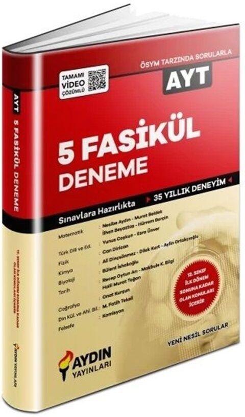 Aydın Yayınları AYT 5 Fasikül Deneme 2023 ÖZELAydın Yayınları AYT 5 Fasikül Deneme 2023 ÖZEL - Kirtasiyem.netAYT