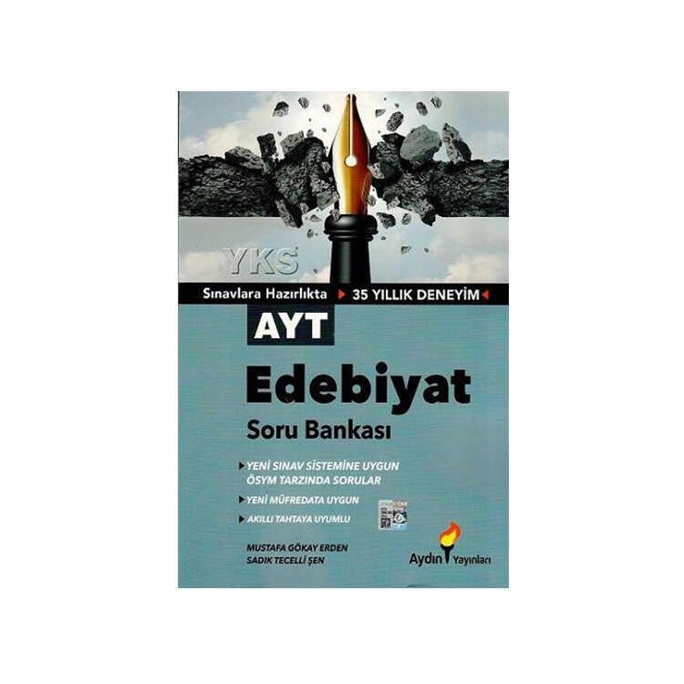 Aydın Yayınları AYT Edebiyat Soru Bankası (Kampanayalı Ürün)Aydın Yayınları AYT Edebiyat Soru Bankası (Kampanayalı Ürün) - Kirtasiyem.netAYT