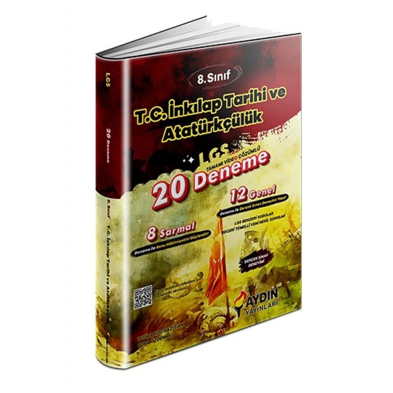 Aydın Yayınları LGS 8. Sınıf T.C. İnkılap Tarihi ve Atatürkçülük 20 DenemeAydın Yayınları LGS 8. Sınıf T.C. İnkılap Tarihi ve Atatürkçülük 20 Deneme - Kirtasiyem.net8.Sınıf