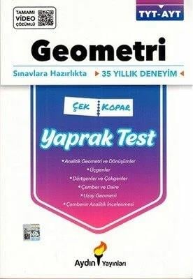 Aydın Yayınları Üniversiteye Hazırlık TYT – AYT Geometri Yaprak Testler (Kampanyalı Ürün)Aydın Yayınları Üniversiteye Hazırlık TYT – AYT Geometri Yaprak Testler (Kampanyalı Ürün) - Kirtasiyem.netTYT-AYT