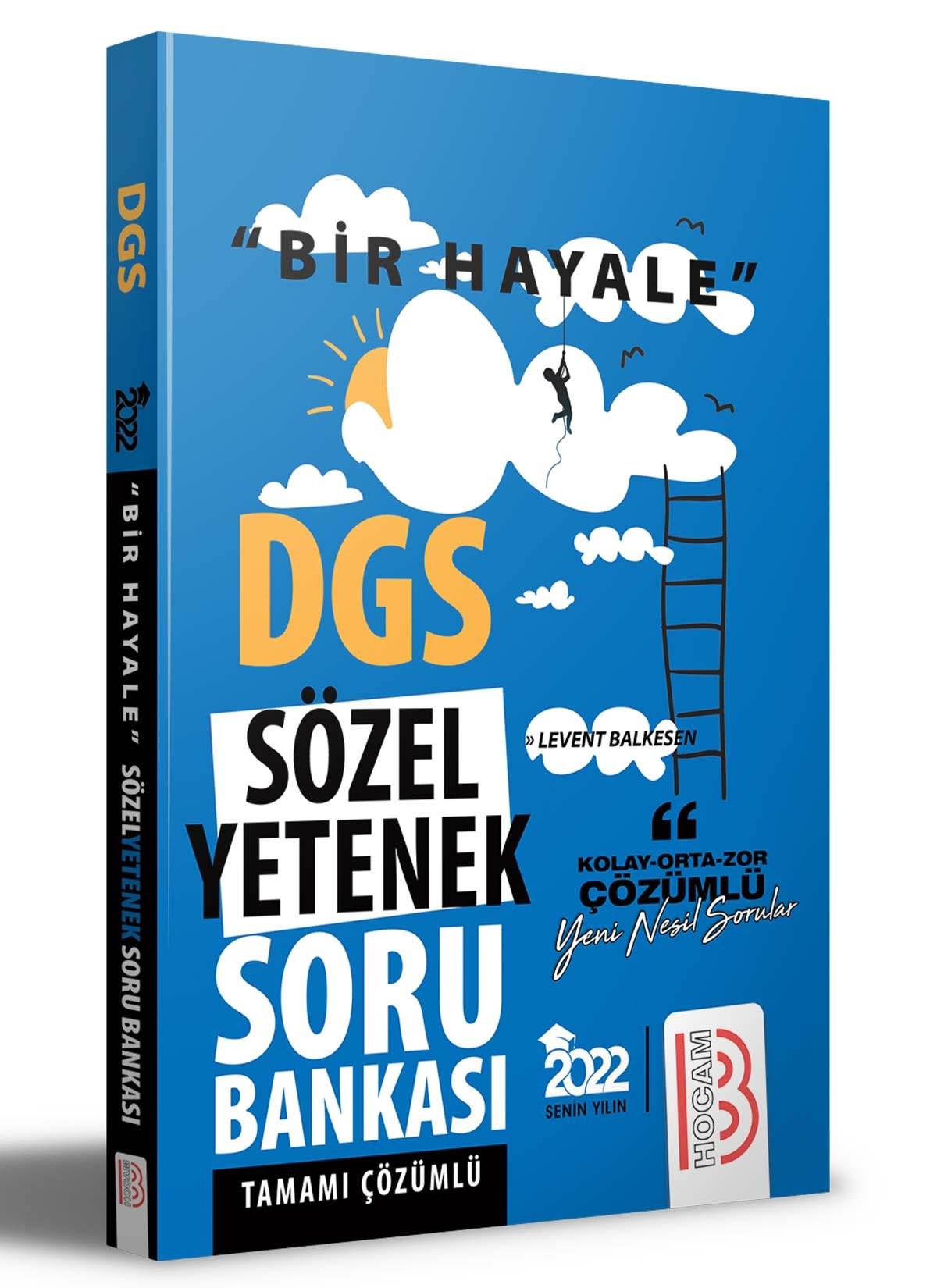 Benim Hocam 2022 Bir Hayale Serisi DGS Sözel Yetenek Tamamı Çözümlü Soru BankasıBenim Hocam 2022 Bir Hayale Serisi DGS Sözel Yetenek Tamamı Çözümlü Soru Bankası - Kirtasiyem.netDGS Hazırlık