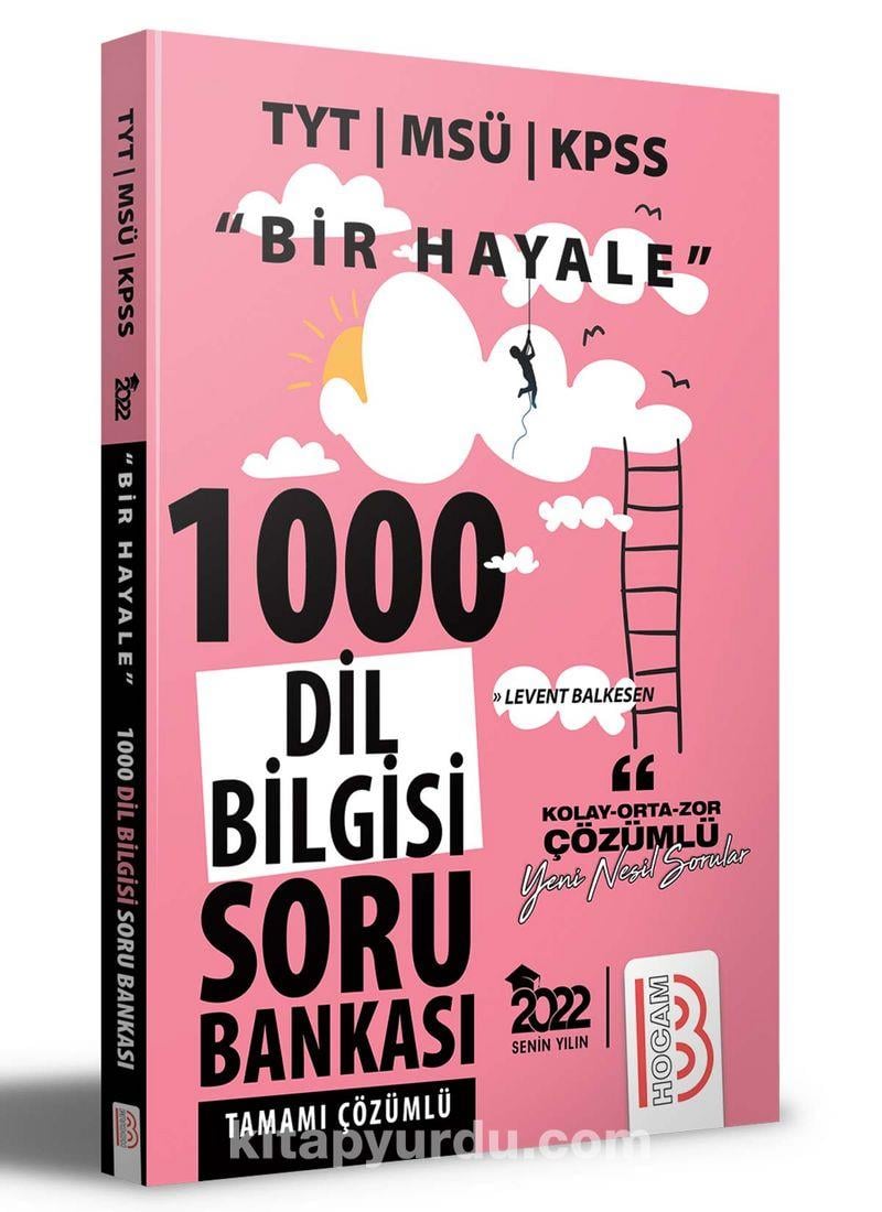 Benim Hocam 2022 Bir Hayale Serisi TYT - KPSS - MSÜ Dil Bilgisi Tamamı Çözümlü Soru BankasıBenim Hocam 2022 Bir Hayale Serisi TYT - KPSS - MSÜ Dil Bilgisi Tamamı Çözümlü Soru Bankası - Kirtasiyem.netTYT