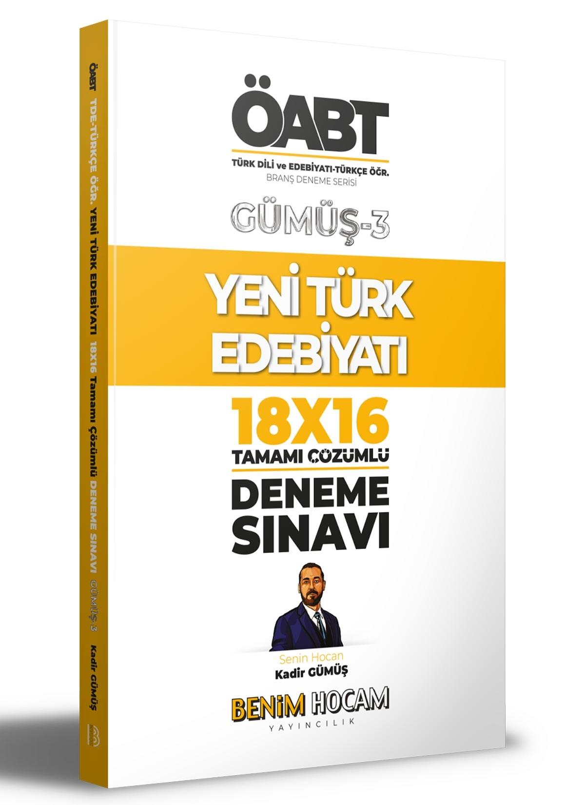 Benim Hocam 2022 KPSS Gümüş Serisi 3 - ÖABT Türk Dili ve Edebiyatı - Türkçe Öğr. Yeni Türk Edebiyatı Deneme SınavlarBenim Hocam 2022 KPSS Gümüş Serisi 3 - ÖABT Türk Dili ve Edebiyatı - Türkçe Öğr. Yeni Türk Edebiyatı Deneme Sınavlar - Kirtasiyem.netKPSS Hazırlık