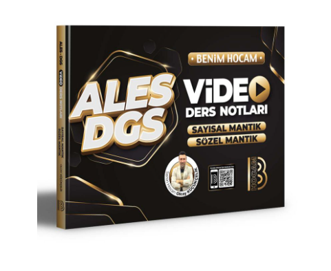 Benim Hocam 2023 ALES DGS Sayısal Mantık Sözel Mantık Video Ders NotlarıBenim Hocam 2023 ALES DGS Sayısal Mantık Sözel Mantık Video Ders Notları - Kirtasiyem.netDGS Hazırlık