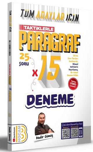Benim Hocam Tüm Adaylar İçin Paragraf Tamamı Çözümlü 15 DenemTYT