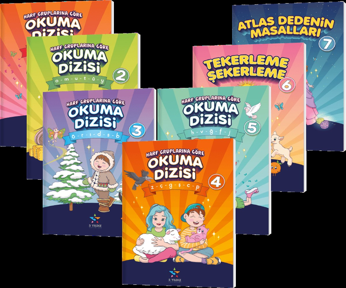 Beş yıldız 1.Sınıf Harf Grublarına Göre Okuma DizisiBeş yıldız 1.Sınıf Harf Grublarına Göre Okuma Dizisi - Kirtasiyem.net1.Sınıf
